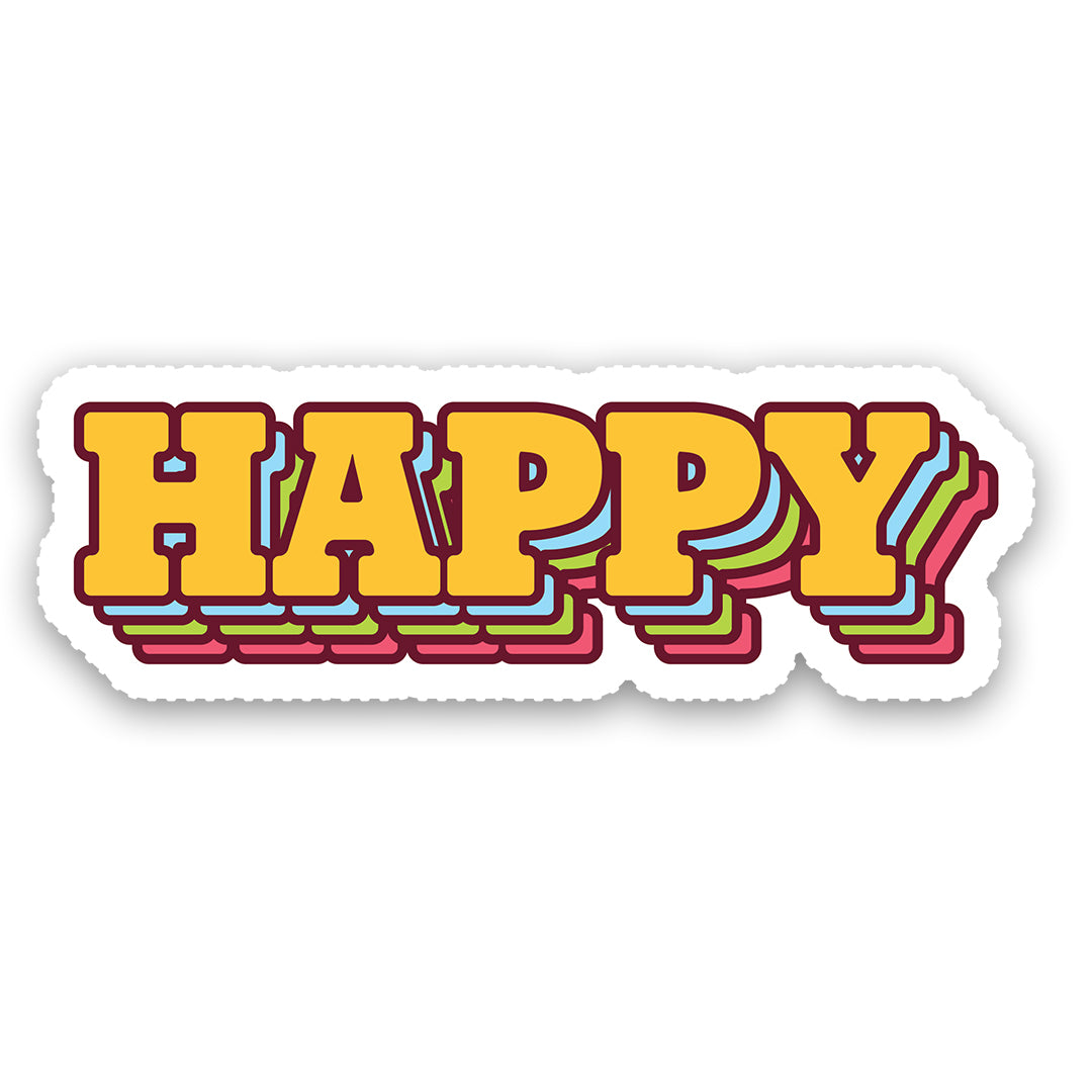 Happy Sticker