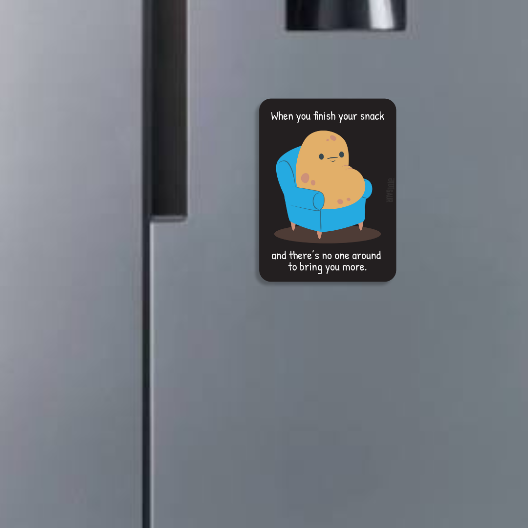 Couch Potato Fridge Magnet
