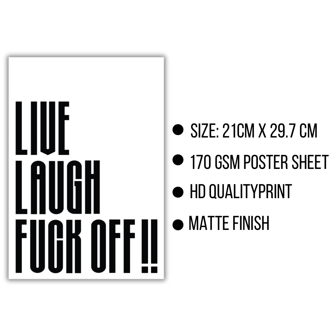 Live Laugh Poster