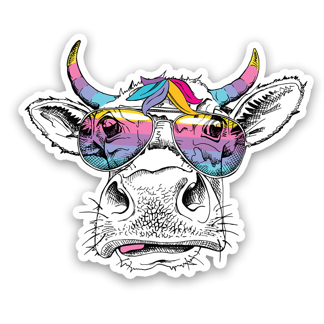 Cool Cow Sticker