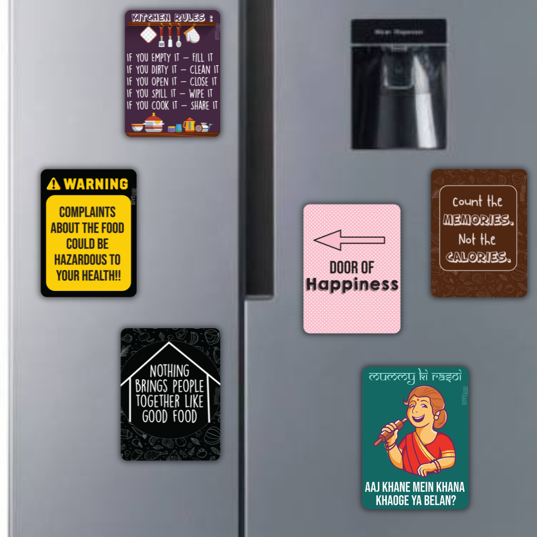 Warning Fridge Magnet