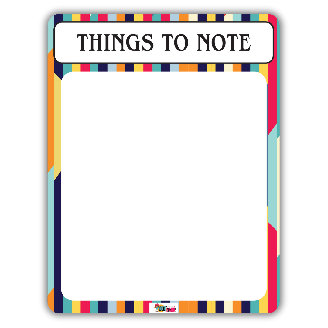 Things To Note Fridge Memo with Marker