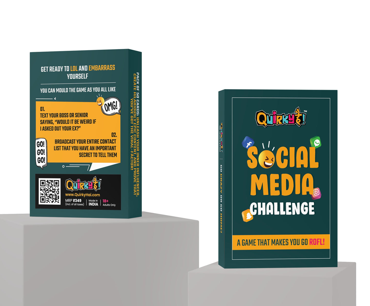 Social Media Challenge Card Game