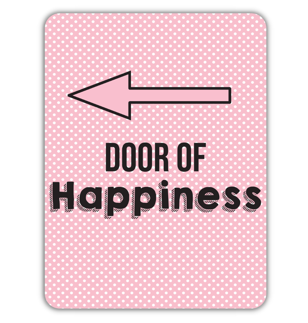Door Of Happiness Fridge Magnet