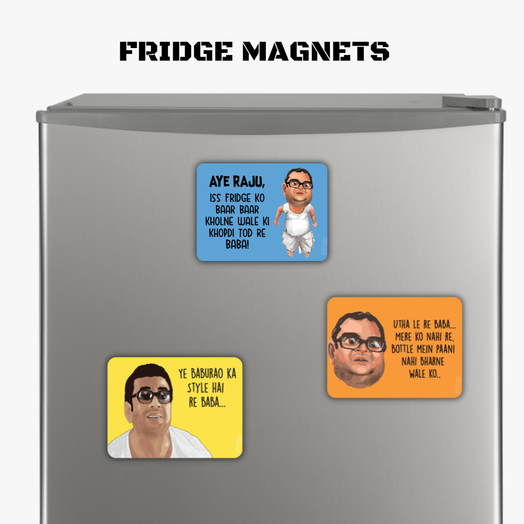 Baburao Utha Le Fridge Magnet