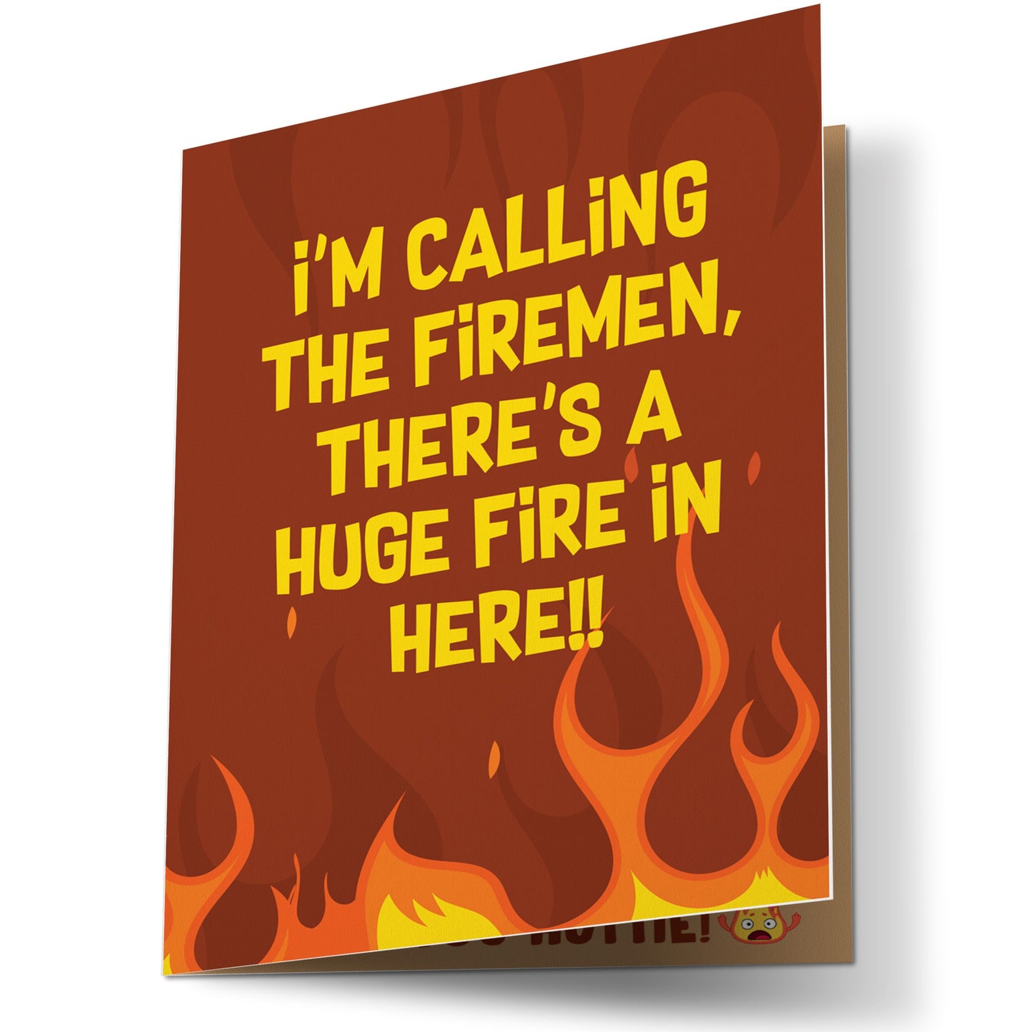 There's A Huge Fire Mirror Card