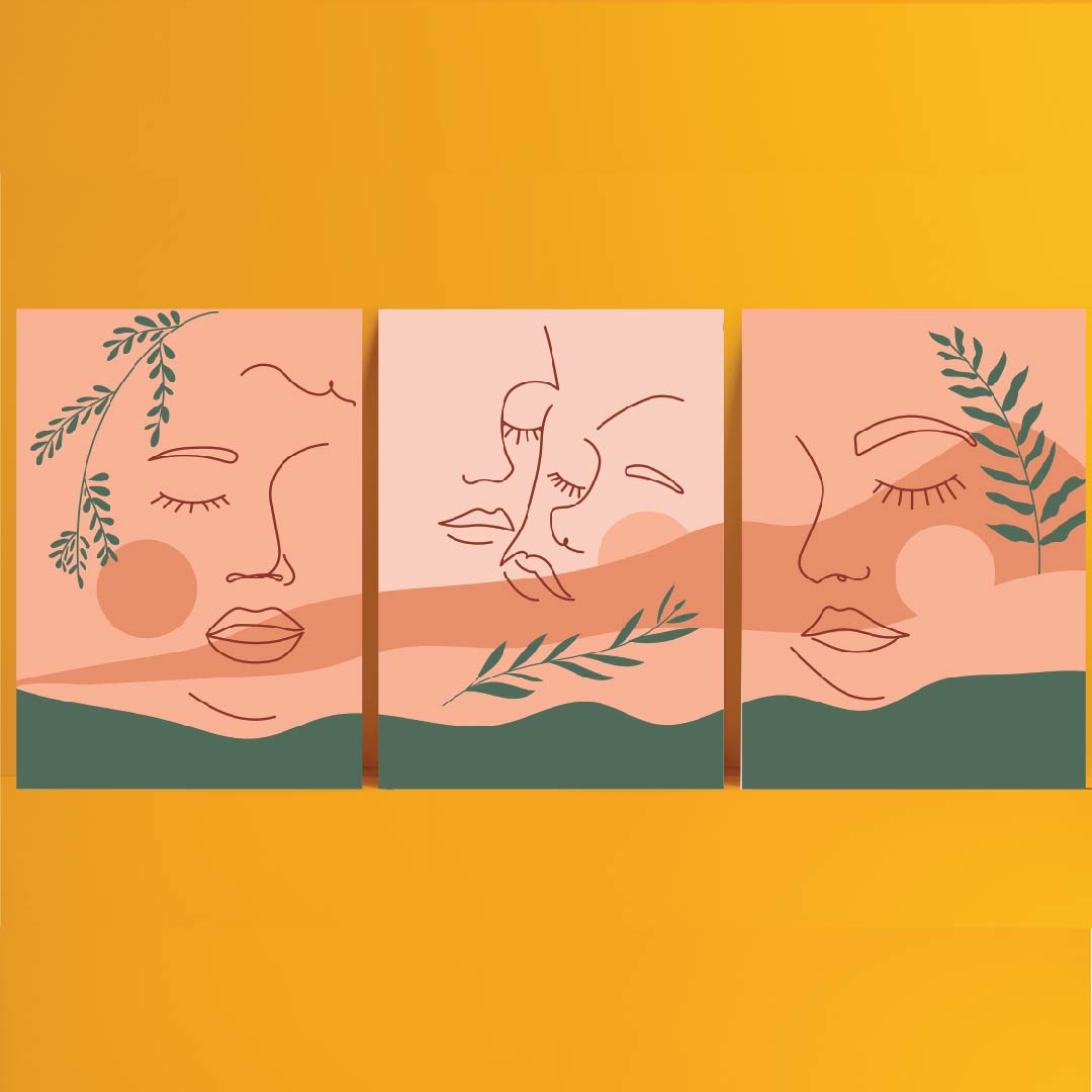 Set of 3 Artistic Posters