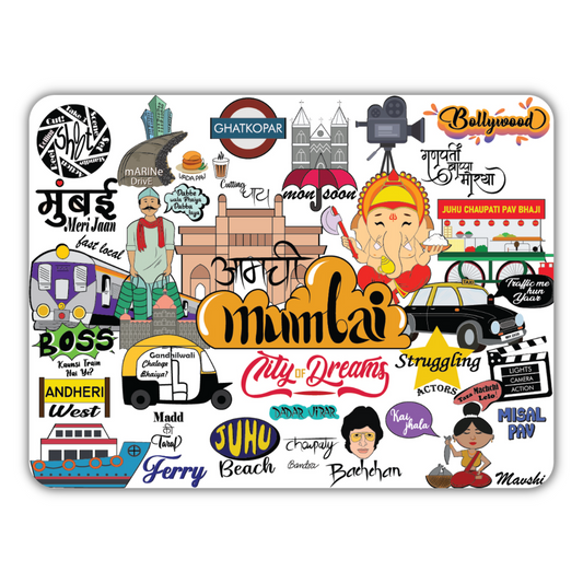 Mumbai Doodle Fridge Magnet