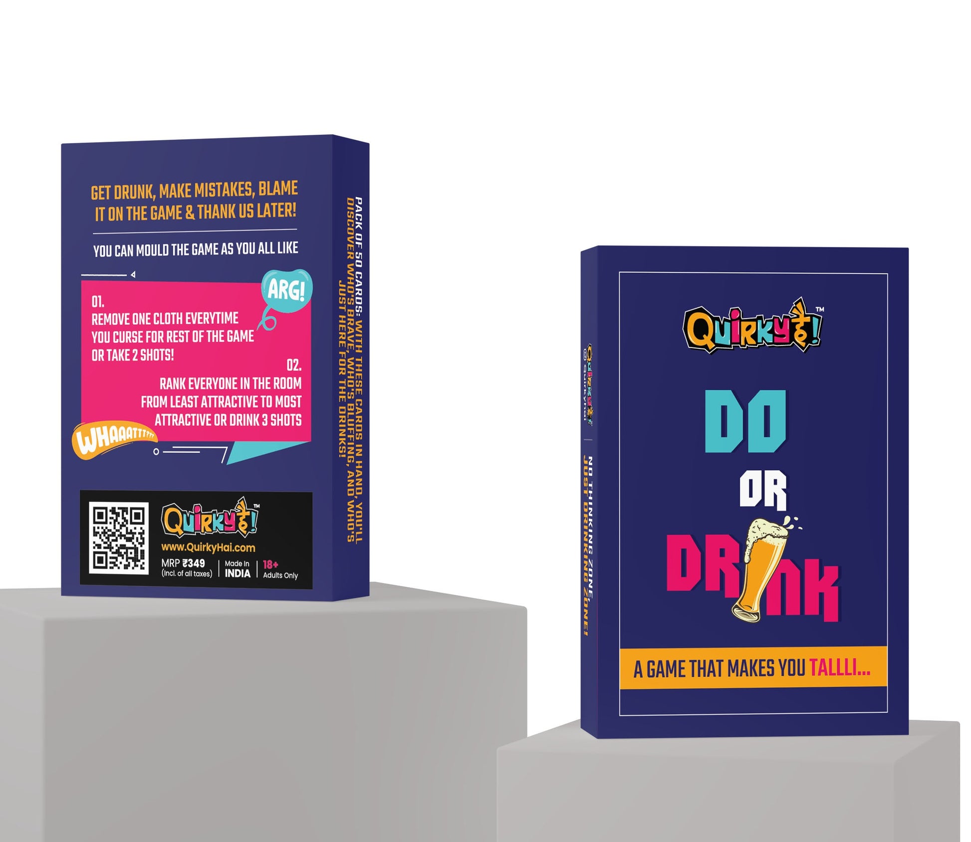 Do Or Drink Adult Game For Friends  Perfect for Parties & Bachelorette  Games – Quirky Hai