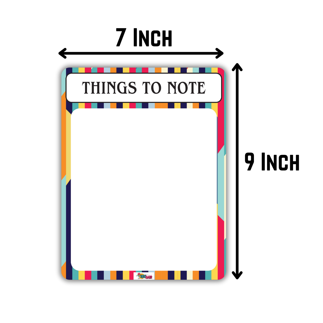 Fridge Note Examples Magnetic Fridge Memo- Things To Note Planner with marker – Quirky Hai