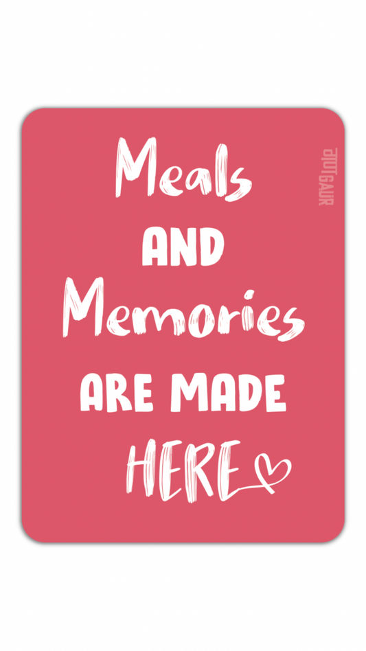 Meals & Memories Fridge Magnet
