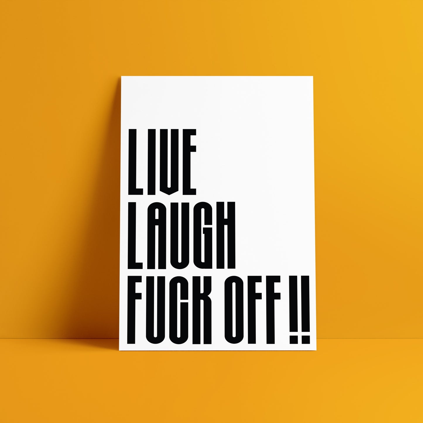 Live Laugh Poster