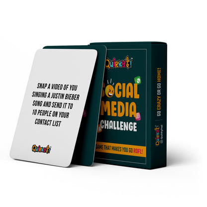 Social Media Challenge Card Game