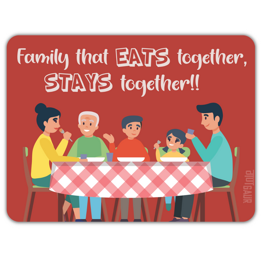 Family That Eats Together Fridge Magnet