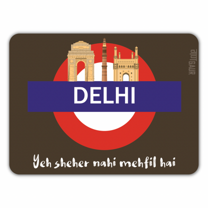 Delhi City Fridge Magnet