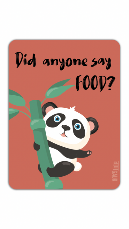 Panda Food Fridge Magnet