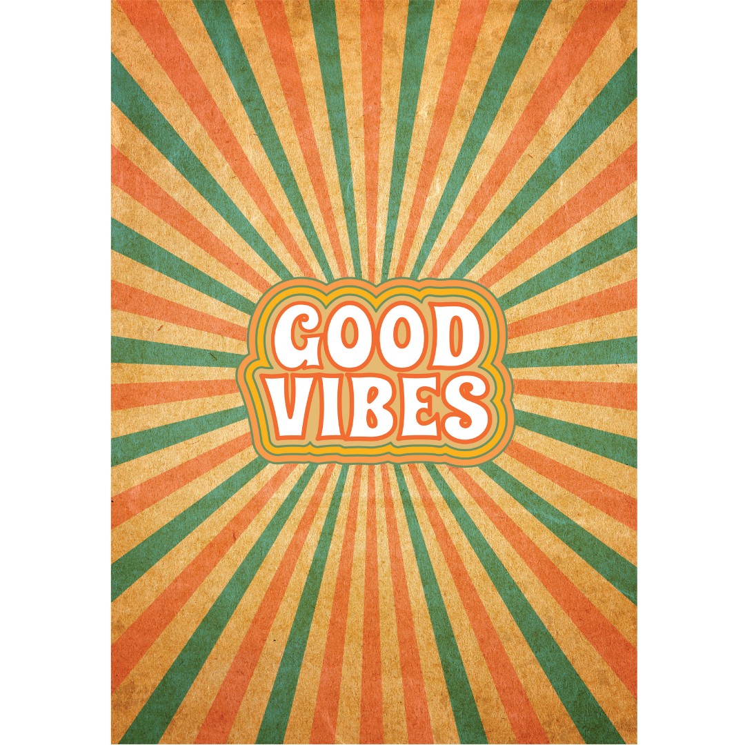 Retro Good Vibes Poster