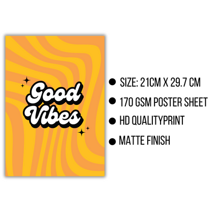 Good Vibes Aesthetic Poster