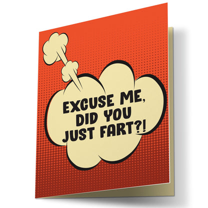 Did You Just Fart Bubble Mirror Card